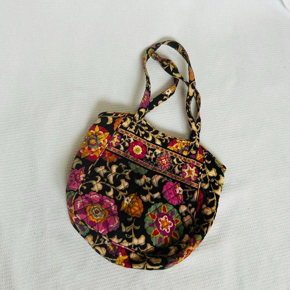 Vera Bradley Suzanni Floral Print Small Quilted Tote Bag or Purse - Picture 2 of 2